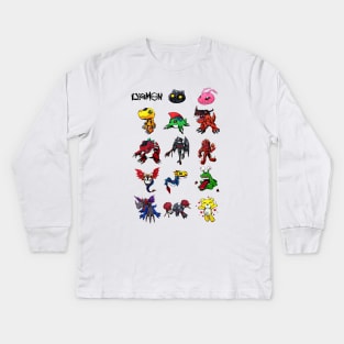 digimon vpet version 1 1997 Kids Long Sleeve T-Shirt